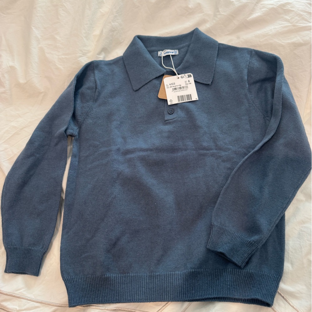Mayoral Boys Blue Pullover Sweater
